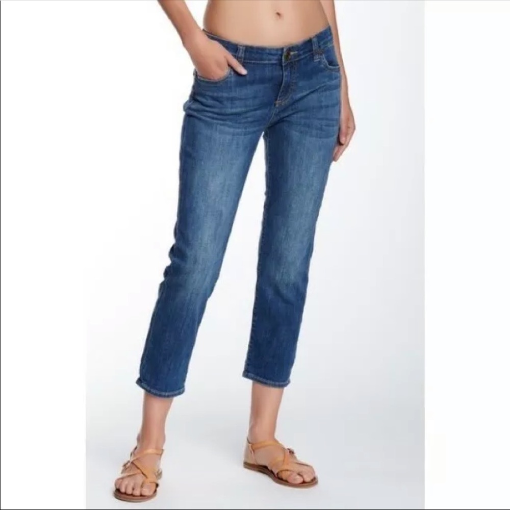 Kut From The Kloth Bardot Skinny Boyfriend Crop Jeans